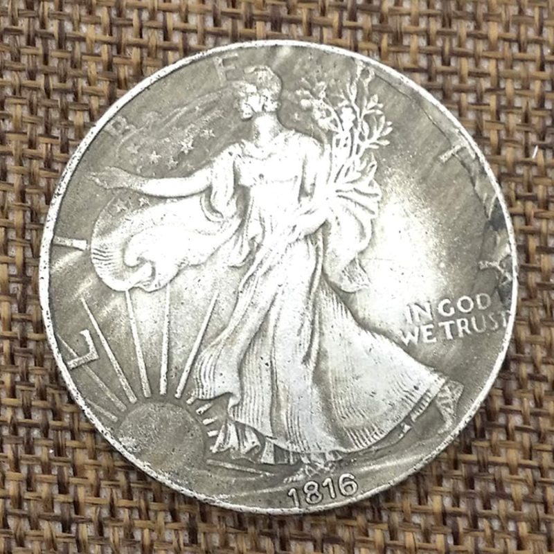 1816 Replica Morgan One Dollar Coin Collection Antique Coins Great American Coin - USA Morgan Creative Funny Hobo Nickel Coin Making Life Easier