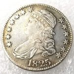 1825 Rare Liberty Morgan Dollars - 50 Cent Ancient Coin Replica - Ancient American Coin - Hobo Uncirculated Nickel USA