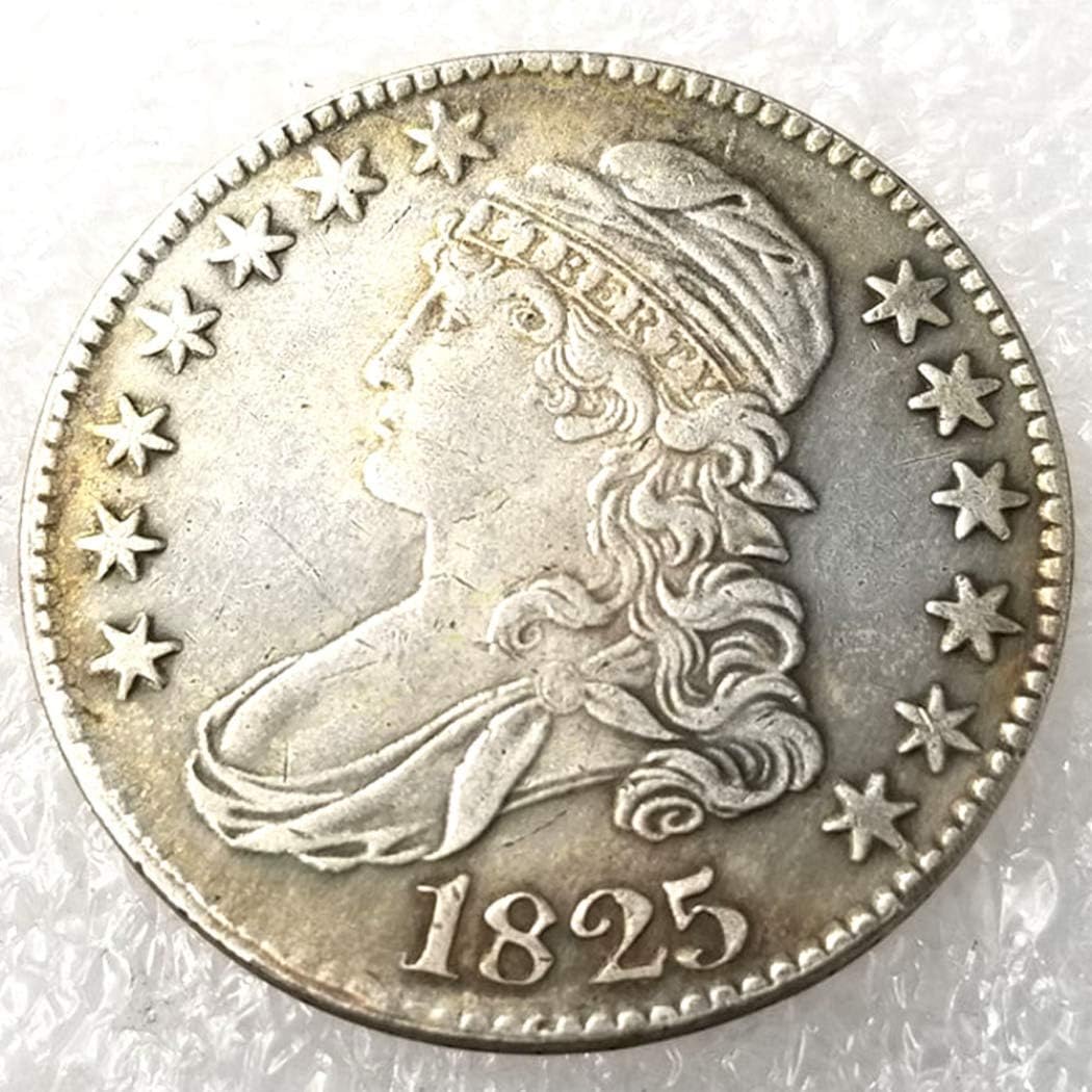 1825 Rare Liberty Morgan Dollars - 50 Cent Ancient Coin 1825 Rare Liberty Morgan Dollars - 50 Cent Ancient Coin Replica - Ancient American Coin - Hobo Uncirculated Nickel USA