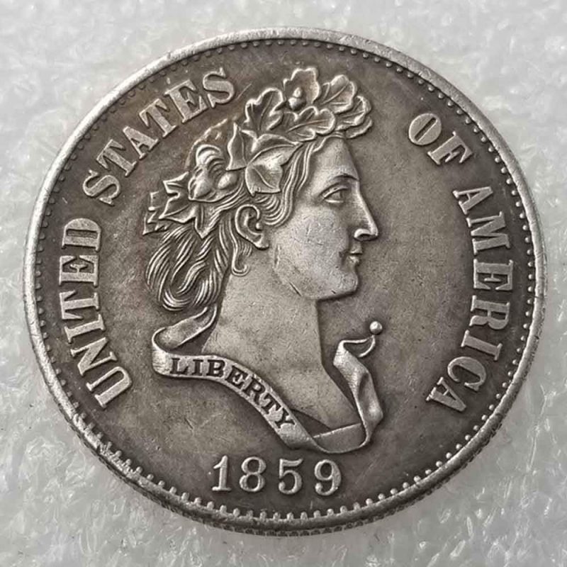 1859 Ancient Freedom Morgan 1/2 Dollars - Great American Coin - Old Coins - Uncirculated USA Commemorative Coins