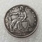 1859 Monedas de réplica de media dólar talladas a mano de los Estados Unidos, monedas antiguas estadounidenses, moneda conmemorativa de EE. UU., monedas divertidas y divertidas de níquel - Imagen 2