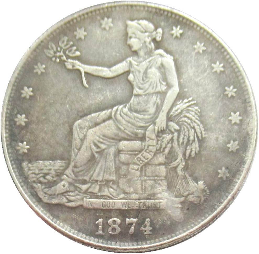 1874 Nickel Coins Commemorative One US Dollar Coins Nickel Coin 1874 Nickel Coins Commemorative One US Dollar Coins Nickel Coin for Dad Friends Husband to Make Life Easier