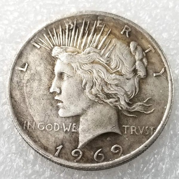1969 American Coin Hand Carved One Dollar Replica Antique Coins Uncirculated US Coin Antique Commemorative Coin Nickel Funny Coin to Make the