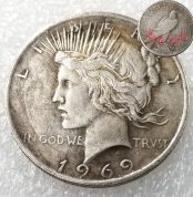 1969 - US Great Freedom One Dollar Coin Replica Coins, US Commemorative Antique Coin Coins
