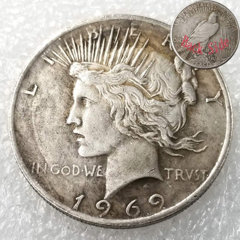 1969 - US Great Freedom One Dollar Coin Replica Coins, US Commemorative Antique Coin Coins