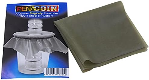 1pc Penetration Coin Magic Tricks Plate Coin Through Rubber Blade In Cup Black Hole Closeup Magic Show Cheats Props