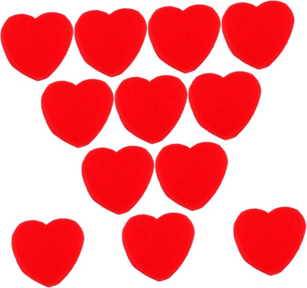 20pares Corazón De Esponja Mágica Juguete De Ilusión De Corazón Bolas De Esponja para Trucos De Escenario Herramientas Clásicas De Accesorios Suaves para Magos Espectáculos De
