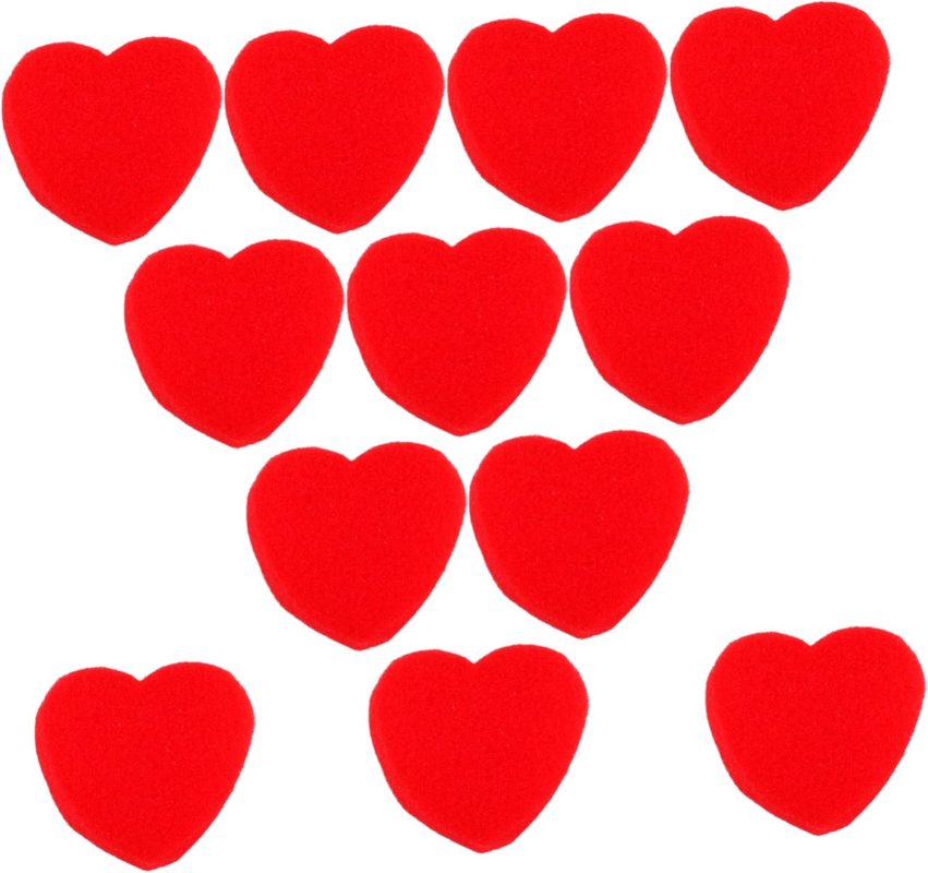 20pares Corazón De Esponja Mágica Juguete De Ilusión De Corazón Bolas De Esponja para Trucos De Escenario Herramientas Clásicas De Accesorios Suaves para Magos Espectáculos De