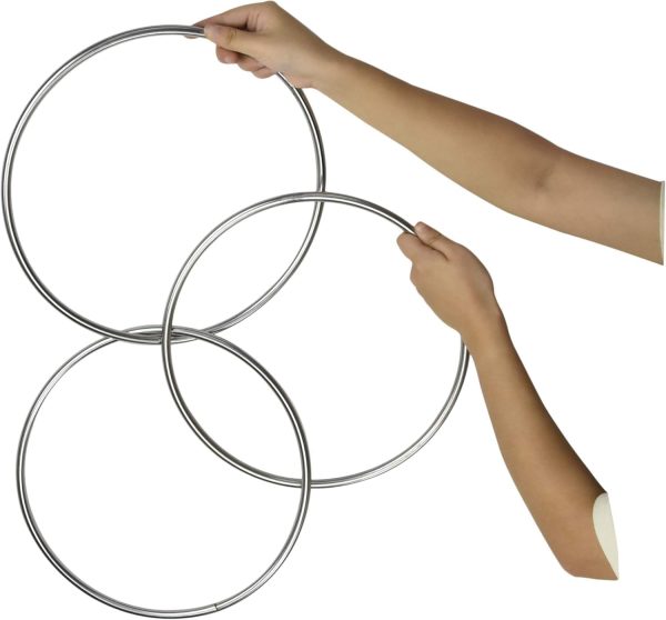 3pcs Chinese Metal Rings Magic Tricks for Magicians Magic Accessories