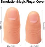 4 Pcs Magic Fingers for Magic Tricks, Artificial Fingers for Illusions, Magic Accessories for Parties and Shows - Imagen 2