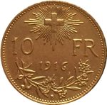 7 Dates Different Gold Plated Pure Copper Swiss Coins 1911-1922 Antique Silver Dollar Coin Gift-1916