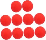 Abaodam 10piezas Bola De Esponja Roja para Cosplay Bolas De Esponja para Festivales Accesorios para Trucos Decoraciones De Accesorios para Presentaciones De Trucos De para Fiestas