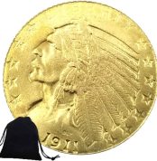 Antique Coins 1911 American Commemorative Coins with Nickel Indian Head and Antique USA Coins, Funny World Coins - Morgan Dollar Coins and