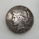Antique Crafts USA 1964 Silver Dollar Silver Plated Brass #2111