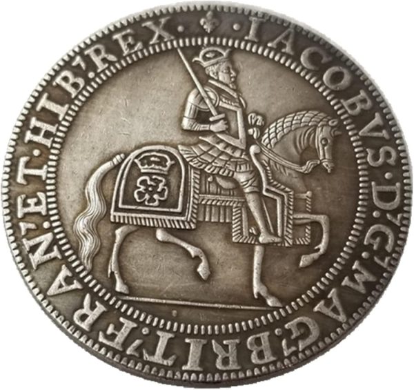 Antique Silver Plated Silver Coin and Antique Handcrafted Copper, Silver Dollar Coin #652