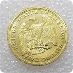Artesanías Antiguas EE. UU. EE. UU. 1878 Monedas conmemorativas extranjeras de 5 dólares dólar de Plata * 617 - Imagen 2