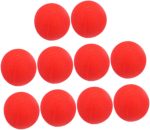 BESPORTBLE Bola De Esponja Roja y Bola De Esponja para Magos Profesionales Tamaño 4.5 Cm Suave Ligera Accesorios para Trucos Callejeros y Espectáculos Pack De 10 Unidades