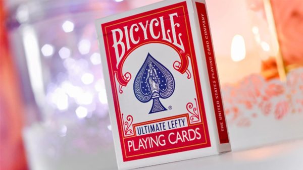 Bicycle Ultimate Left Handed Deck Red with Gimbal and Online Instructions
