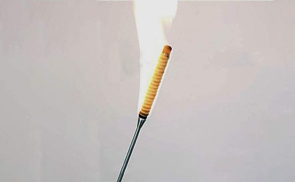 Blue-ther Silver Fire Torch with Staff Magic Tricks Magic Illusions Magic Show for Party