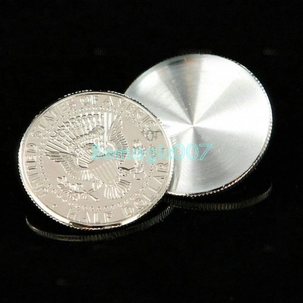 Coin & Silver Magic/Coin&Money Magic 2 Pieces Bigger Shell (Demi-Dollar) / 2 Pack Wide Shell (Half Dollar)