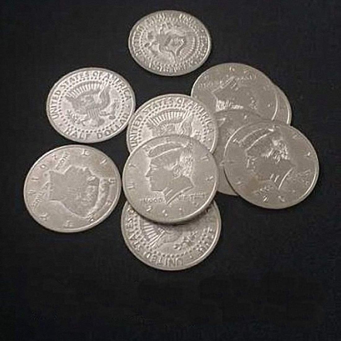 Coin&Money Magic 10 Pieces of Palming Coins (Half Dollar Version) Coin&Money Magic 10 Pieces of Palming Coins (Half Dollar Version) 10 pcs Palming Coins(Half Dollar Version) - Magic Trick, Party Trick, Magic Trick, Magic Kits