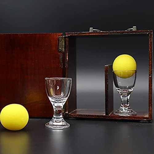DJ·Wang Astroball (wood) Magic tricks Ball jumping from cup to cup Magic wizard close-up Street illusions Tricks Mentalism Accessories