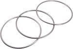 Doowops - 12" Chinese Metal Ring Set of 3, Metal Rings Set of 3, Professional Scene, Classic Party Magic, 3 Rings - Imagen 2