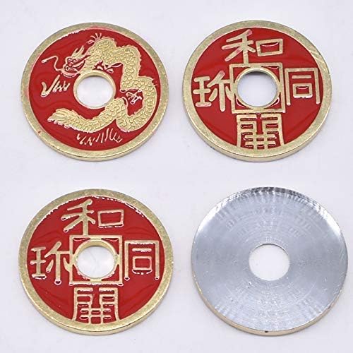 Doowops Chinese Expanded Shell + Coin (Four Colors Available) Magic Tricks Close Up Prop Accessories Illusion Appear Disappear Coin Magie