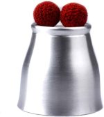 Enjoyer Chop Cup Magic Tricks Aluminum Cup and Balls Close Up Stage Magic Mentalism Magnetic Trick