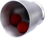 Enjoyer Chop Cup Magic Tricks Aluminum Cup and Balls Close Up Stage Magic Mentalism Magnetic Trick - Imagen 2