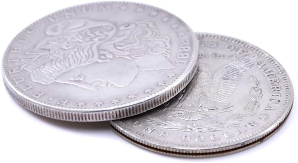 Enjoyer Flipper Coin Morgan Magic Tricks Coin in Bottle Accessories Professional Magic Props