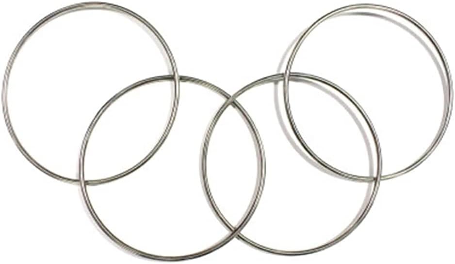 Enjoyer Set of 4 metal rings, magic tricks, illusions, magnetic Enjoyer Set of 4 metal rings, magic tricks, illusions, magnetic link ring, magic tricks, wizard accessories, diameter 30 cm