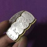 Enjoyer Three Folding Coins Morgan Version Coin Magic Tricks Coin Through Bottle Magie Close-up Accessories Street Magic Gimmick