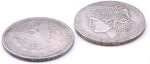 Expanded Case to appear/disappear, Magic Coin Magic Accessories (1 Shell + 1 Copper Morgan Coin) - Imagen 2