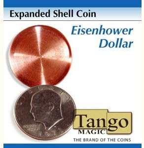Expanded Eisenhower Dollar Shell (w/DVD)(D0009) by Tango - Trick