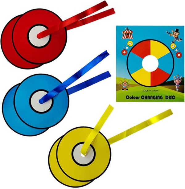 GIMOCOOL Color Changing Magic Disc - Magic Card Tricks | Color Changing Magic Tricks Performance Accessories Motion for Kids Performances, Street Memories