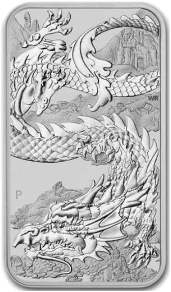 Generic Dragon Rectangular- 1 Oz Silver Coin 2023 999.9/1000 31.1 grams Silver