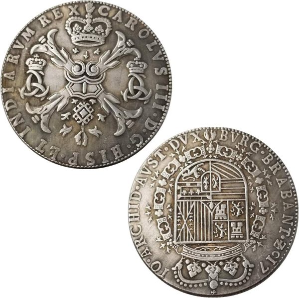 HARPIMER Commemorative Coin Ancient Spain Coin 1710, Old Commemorative Coin of Luck, Discover the History of Coins