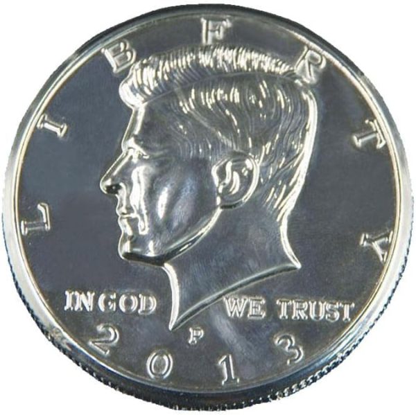 Jumbo Magic Coin - Silver, 7.5 cm Diameter, Metal Material, Surprise End for Coin Tricks