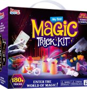 Klever Kits 180+ Magic Game - My First Magic Trick Kit- Amazing Wizard Toy with Step-by-Step Video Lessons, for Kids Ages 6+ and Easy Illusion Cards