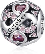 LNQOBU 925 Silver Charm Beads for Bracelets, Compatible European Women's Silver Bracelets for Women and Girls