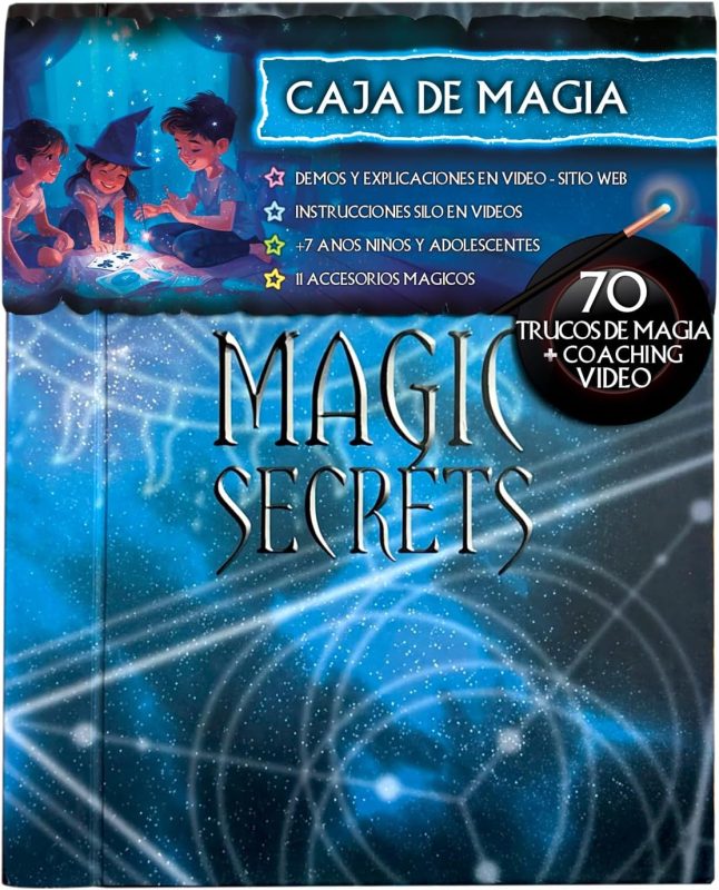LUGY Magic Secrets - Magic Kit - 70 Tricks - Beginner/Intermediate Level - Free Tutorial Videos - Game for Kids and Teens Ages 8