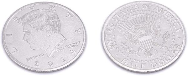 MOMOMAGE Juego de 10 piezas por lote de monedas de palma, trucos mágicos que aparecen monedas que desaparecen, magia para magos, primer plano, accesorios mágicos, comedia (10 piezas versión de medio