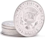 MOMOMAGE Juego de 10 piezas por lote de monedas de palma, trucos mágicos que aparecen monedas que desaparecen, magia para magos, primer plano, accesorios mágicos, comedia (10 piezas versión de medio - Imagen 2
