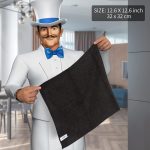MR.SIGA Microfiber Cleaning Cloth, Multipurpose Cleaning Towels, Set of 12, Black - Imagen 2