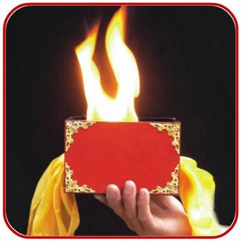 Magic Accessories Fire Box / Fire Box ---- Magic Trick, Party Trick, Magic Trick, Magic Kits
