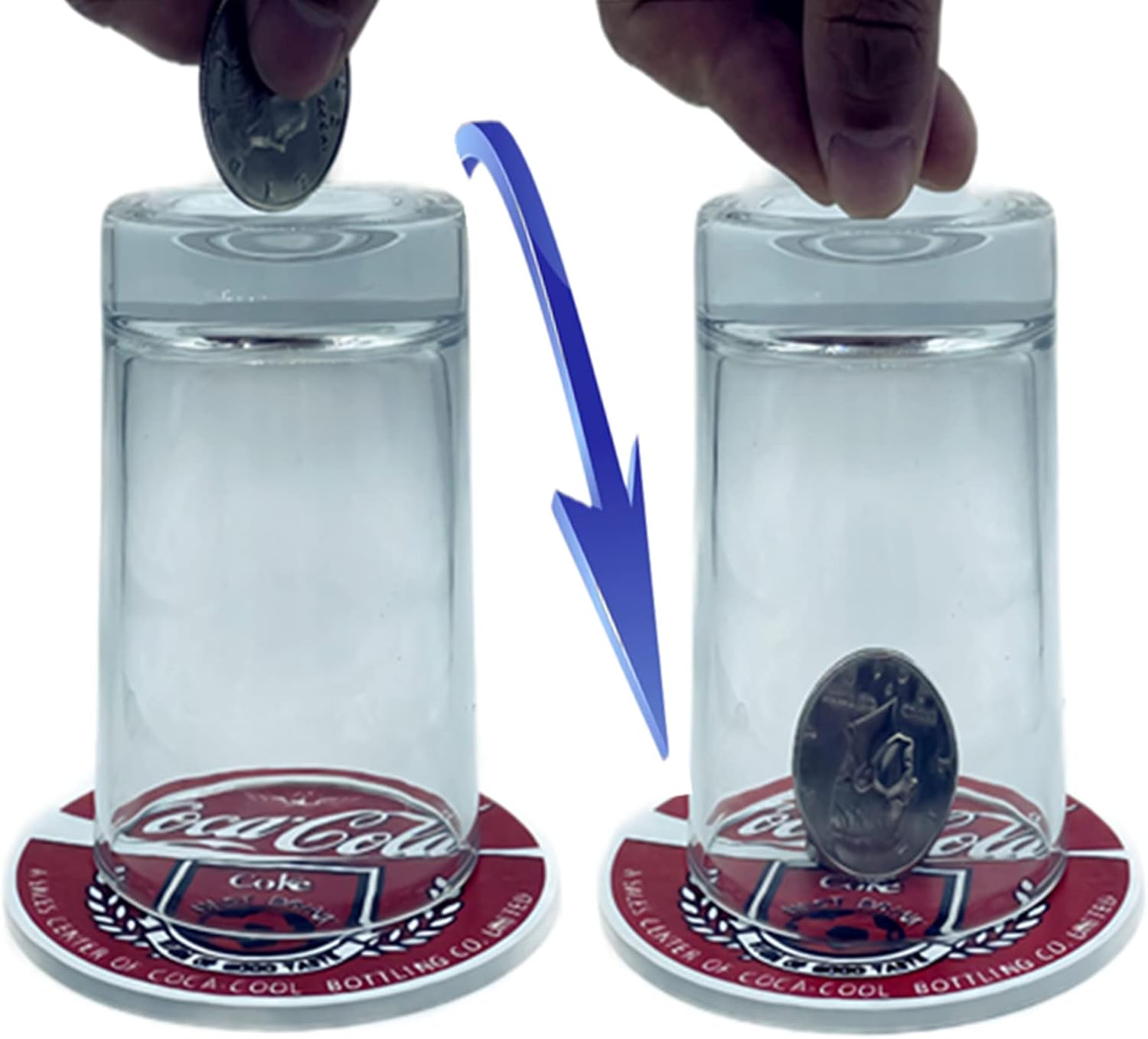 Magic Trick Through Tumbler for Adults - Indispensable Close-up Gimmick Magic Trick Through Tumbler for Adults - Indispensable Close-up Gimmick for Parties, Games and Gatherings - Easy to Achieve with Awesome Results (Red)