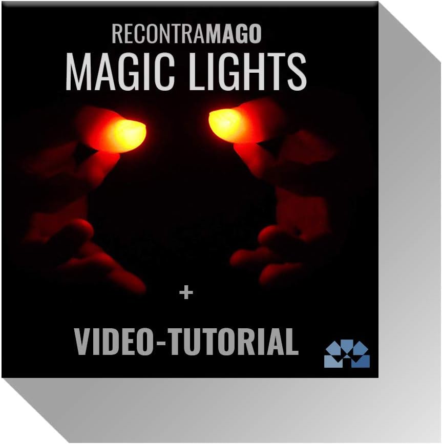 Magic Tricks -Magic with Red Lights That will appear and Magic Tricks -Magic with Red Lights That will appear and disappear in Your Hands New Improved System Two Luminous Thumbs Magic Tricks for Adults Includes Video (Red)