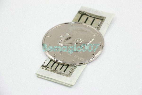 Magic of coins and silver/Coin&Money Magic Piece Jumbo Dollar / Jumbo Coin to Dollar Bill