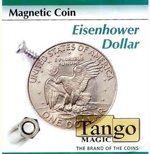 Magnetic Coin (Dollar w/DVD)D0024 by Tango - Trick